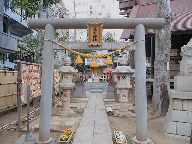 気象神社(高円寺氷川神社)と坂道3