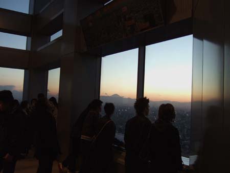 都庁からの富士山4