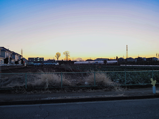 科学館通りからの富士山の眺め(とある街の風景354)1