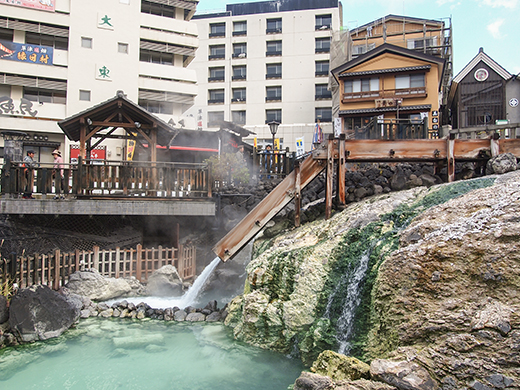 草津温泉湯畑の高低差めぐり3