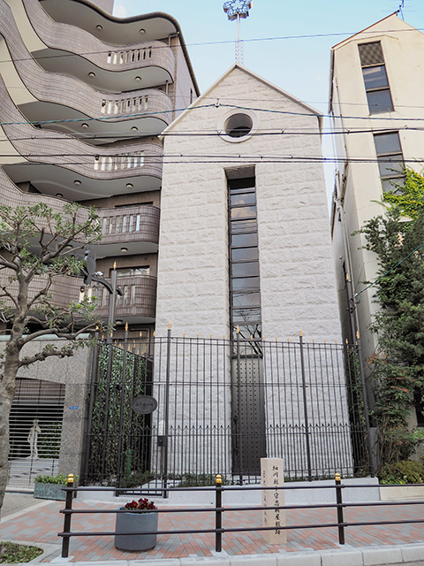 森ノ宮中央2丁目の坂道と出世地蔵尊2+