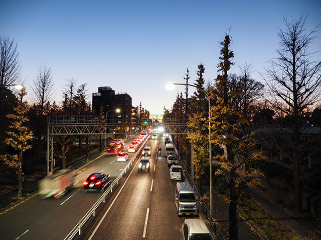 駒沢公園の歩道橋からの富士山ビュー(とある街の風景341)4