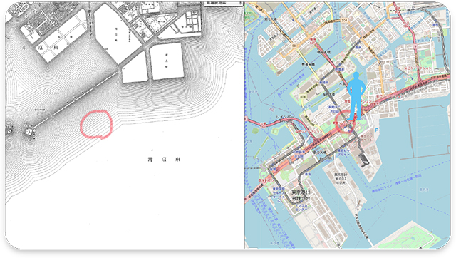 有明中央橋横の坂道からの首都高湾岸線(とある街の風景350)2