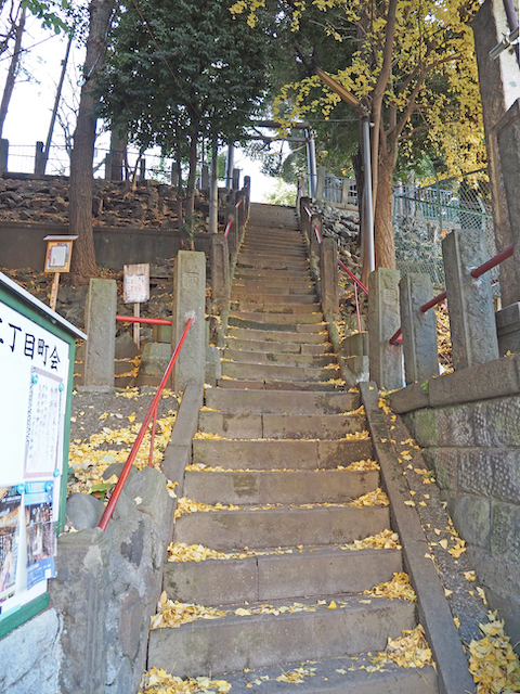 八景天祖神社の階段(男坂?)1