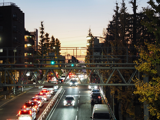 駒沢公園の歩道橋からの富士山ビュー(とある街の風景341)5