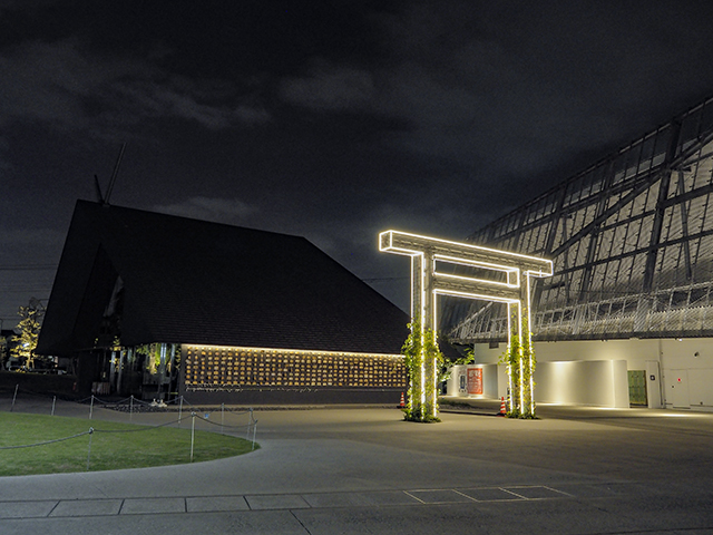 角川武蔵野ミュージアムと武蔵野坐令和神社の建物めぐり3