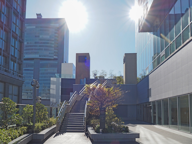 JR新宿ミライナタワー(NEWoMan)の屋上広場と階段【とある街の風景413】4