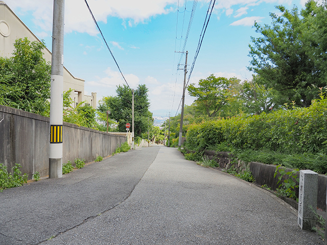 山麗リボンの道の坂道と眺望【とある街の風景384】2