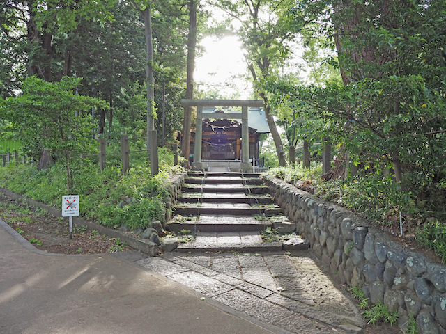 台町浅間神社と旧道の坂道1