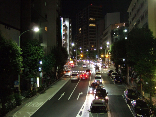 坂道からの神宮外苑花火2