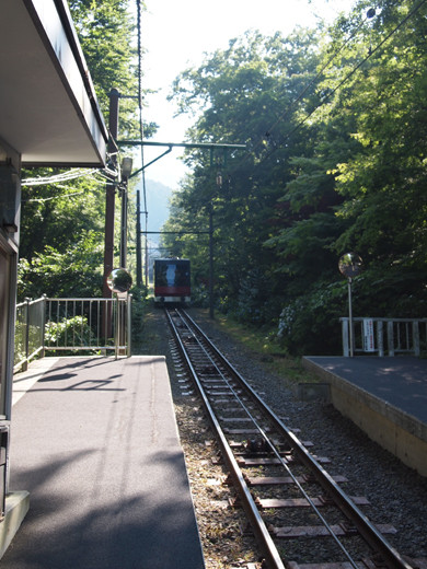 上強羅駅への坂道9