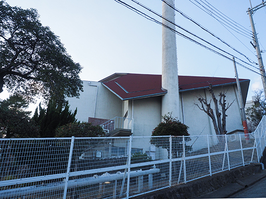 甲南女子中学校・高等学校に隣接している階段3