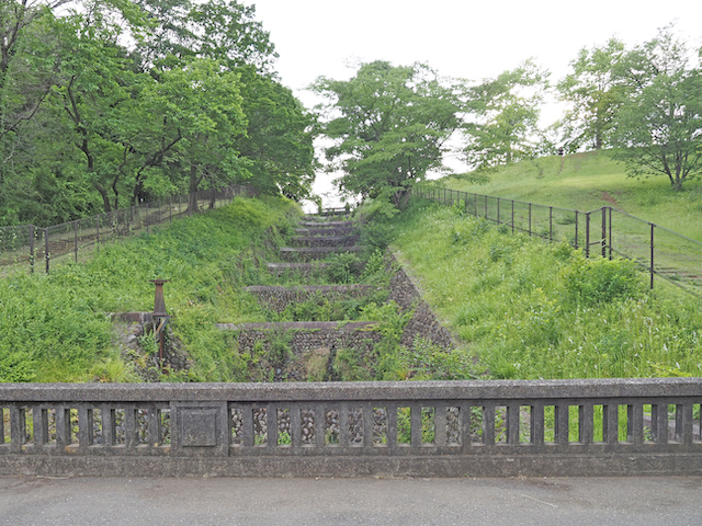 都立狭山公園の十二段の滝とワイルド階段1