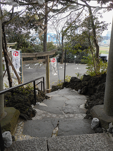 多摩川浅間神社の男坂?9