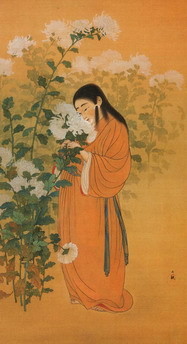 横山大観の菊慈童