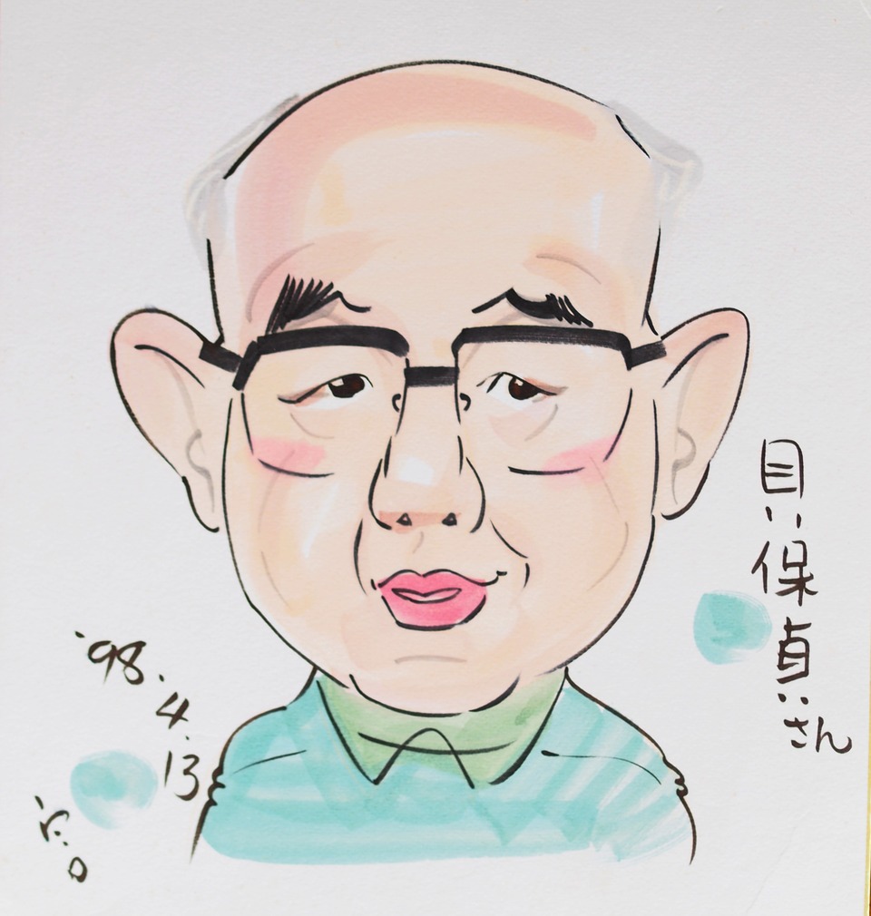 70才の似顔絵