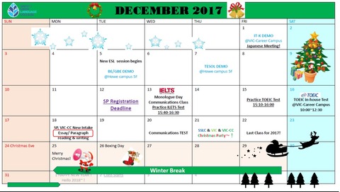 December calendar