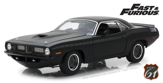 ハイウェイ61 Hwy ワイルドスピード 1 18 カスタム プリムス バラクーダ Fast7 予約品 Highway61 クーダ Khttoys Diecast Showcase