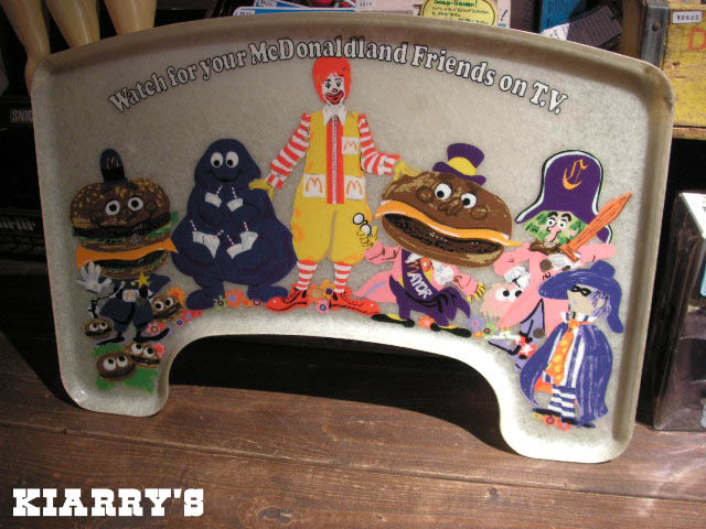 USA 80's マクドナルド ハイチェアトレー ミールトイ 店舗用 アメトイ