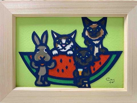◆新品、未使用◆ 奥居 匡さんの作品　切り絵作家 　額縁付 ◇新品、未使用◇ 奥居 匡さんの作品 切り絵作家 額縁付 ◇
