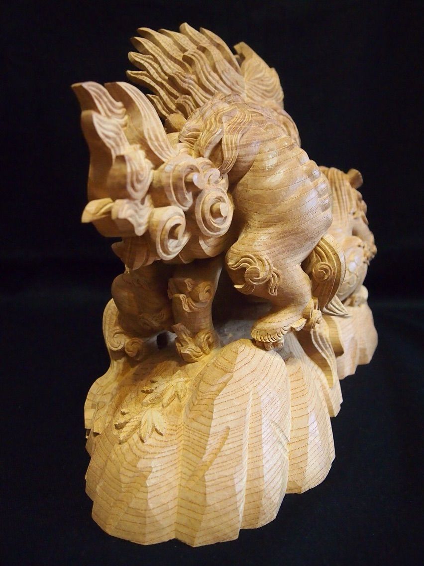 獅子　木彫り　だんじり 獅子 酒盛 | 株式会社木彫前田工房 | 贈答品としても喜ばれる木彫彫刻