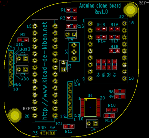 Arduino互換基板の作成（９）　〜プリント基板データの作成（その３）〜