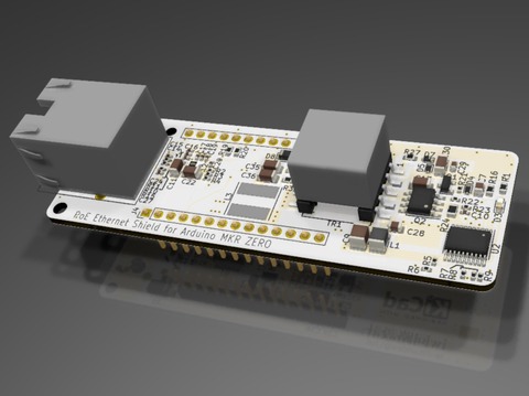 Arduino MKR ZERO用PoE機能付きEthernetシールド基板の作製（１）　〜導入編〜