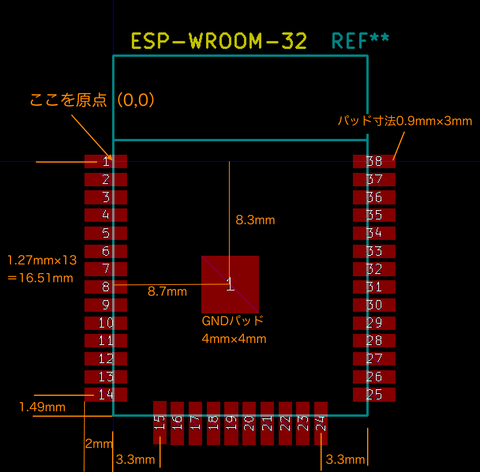 ESPフットプリント作成２