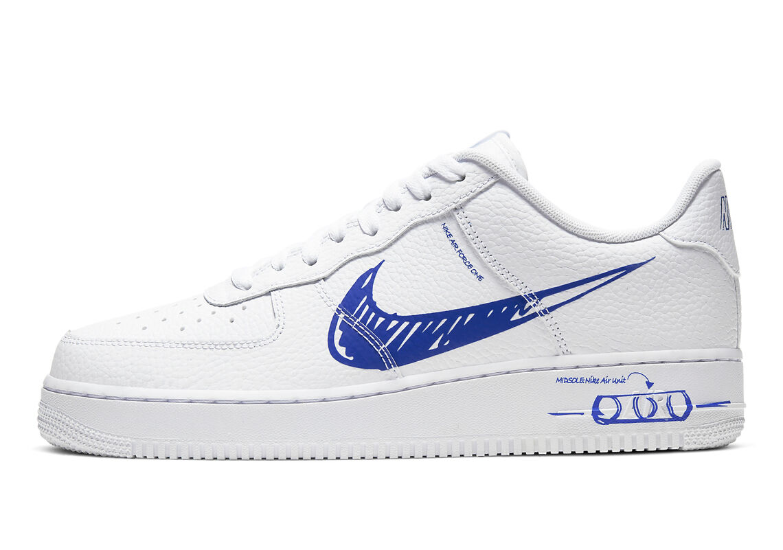 nike air force in blau