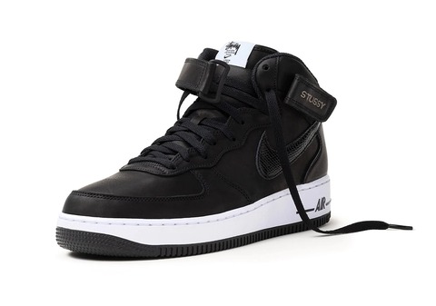 stussy-nike-air-force-1-mid-black-white