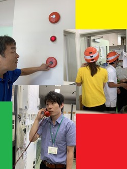 ②ヘルメット・ボタン・電話