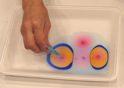 夏休み教室 マーブリング 子どものアトリエ キッズアート アップ