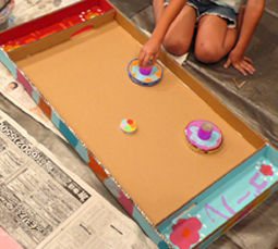 夏休み教室 13 ジャンボ エア ホッケー 子どものアトリエ キッズアート アップ