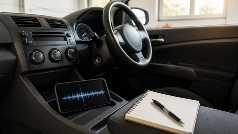 車から変な音がするとき|録音より先に残したい5つの条件