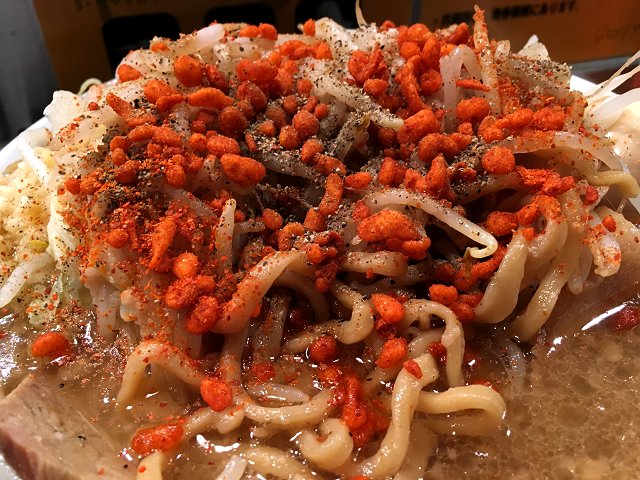 ジロリアン 町屋 新店 浅草開化楼特製麺の赤坂本店直営二郎系店 新 喜劇らーめん食べ歩き 18