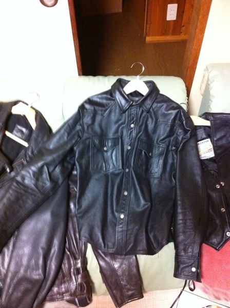 kadoya leather shirt