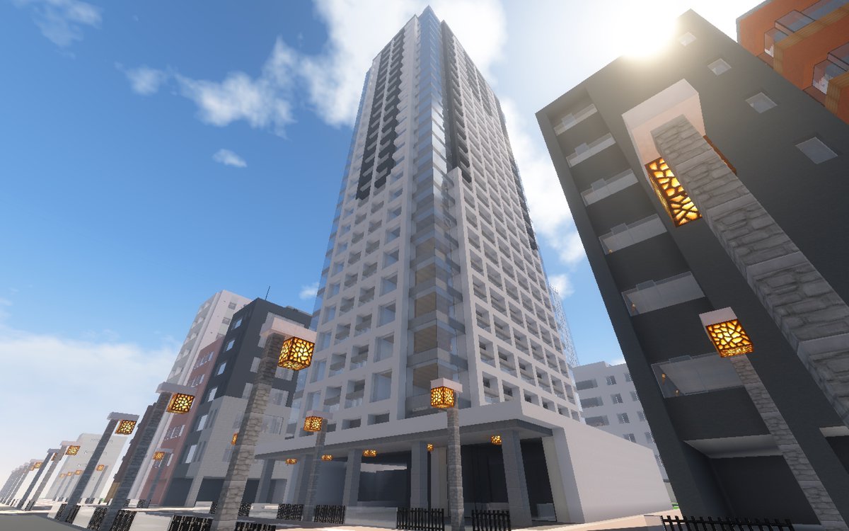 マインクラフト現代建築とは 2つの巨大な架空都市 きいらすのマイクラ建築ブログ