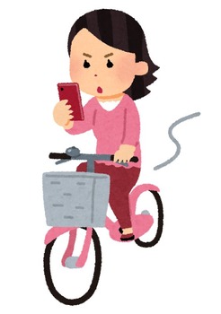 smartphone_jitensya_woman