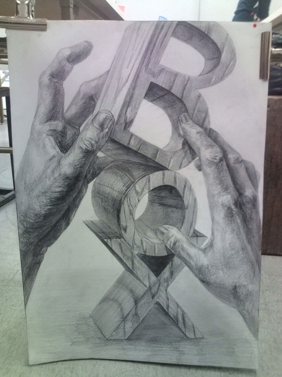 アルファベットと手 描的な修行時代