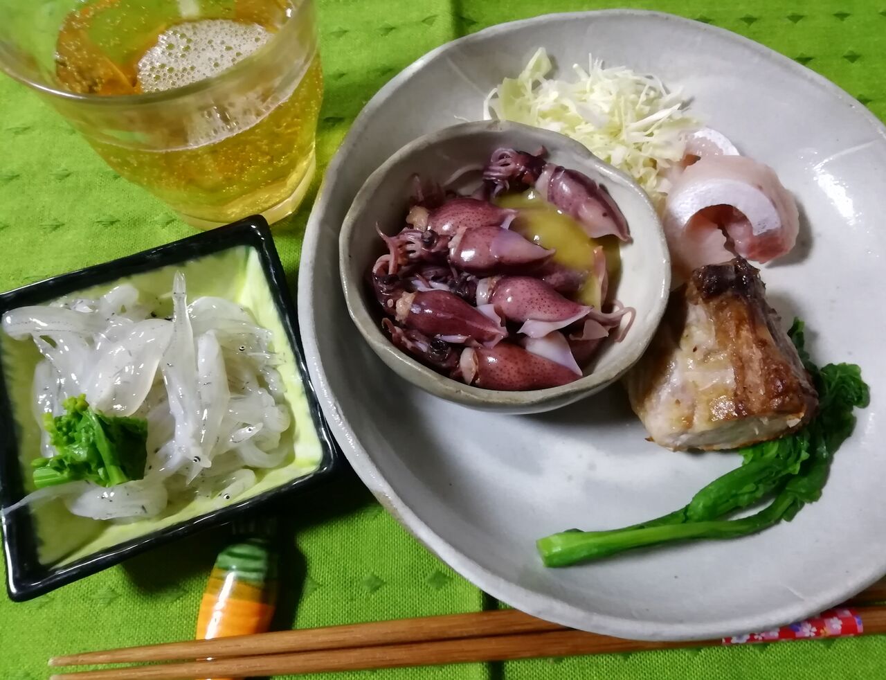三重県産まつりぶりとホタルイカ 白魚もそえちゃえ ゴロミーズキッチン ゴロミ先輩 極意帳 三重県産まつりぶりとホタルイカ 白魚もそえちゃえ ゴロミーズキッチン ゴロミ先輩 極意帳
