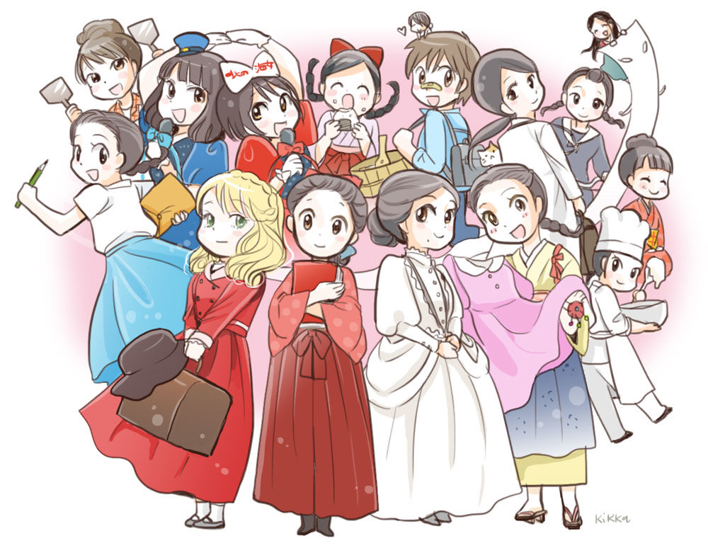 趣味 朝ドラヒロイン集合イラスト かめちゃり 亀が無理してロードバイク乗ってみた Powered By ライブドアブログ