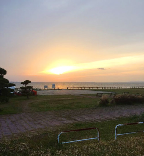 霞ヶ浦夕日