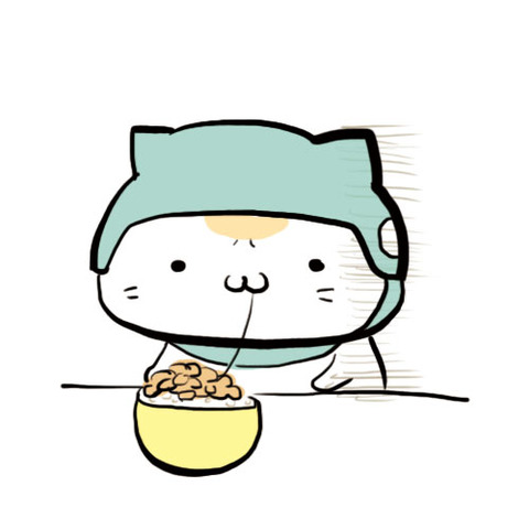 チャリにゃん七草がゆ