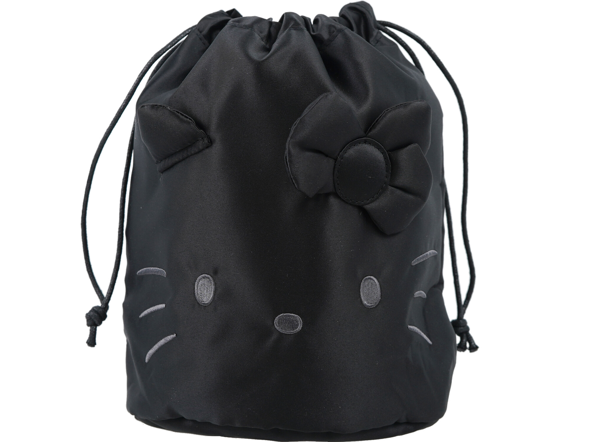 otona MUSE (オトナ ミューズ) 2026年 1月号増刊 《付録》 HELLO KITTY [ハローキティ] 光沢感がシックなフェイス巾着ポーチ