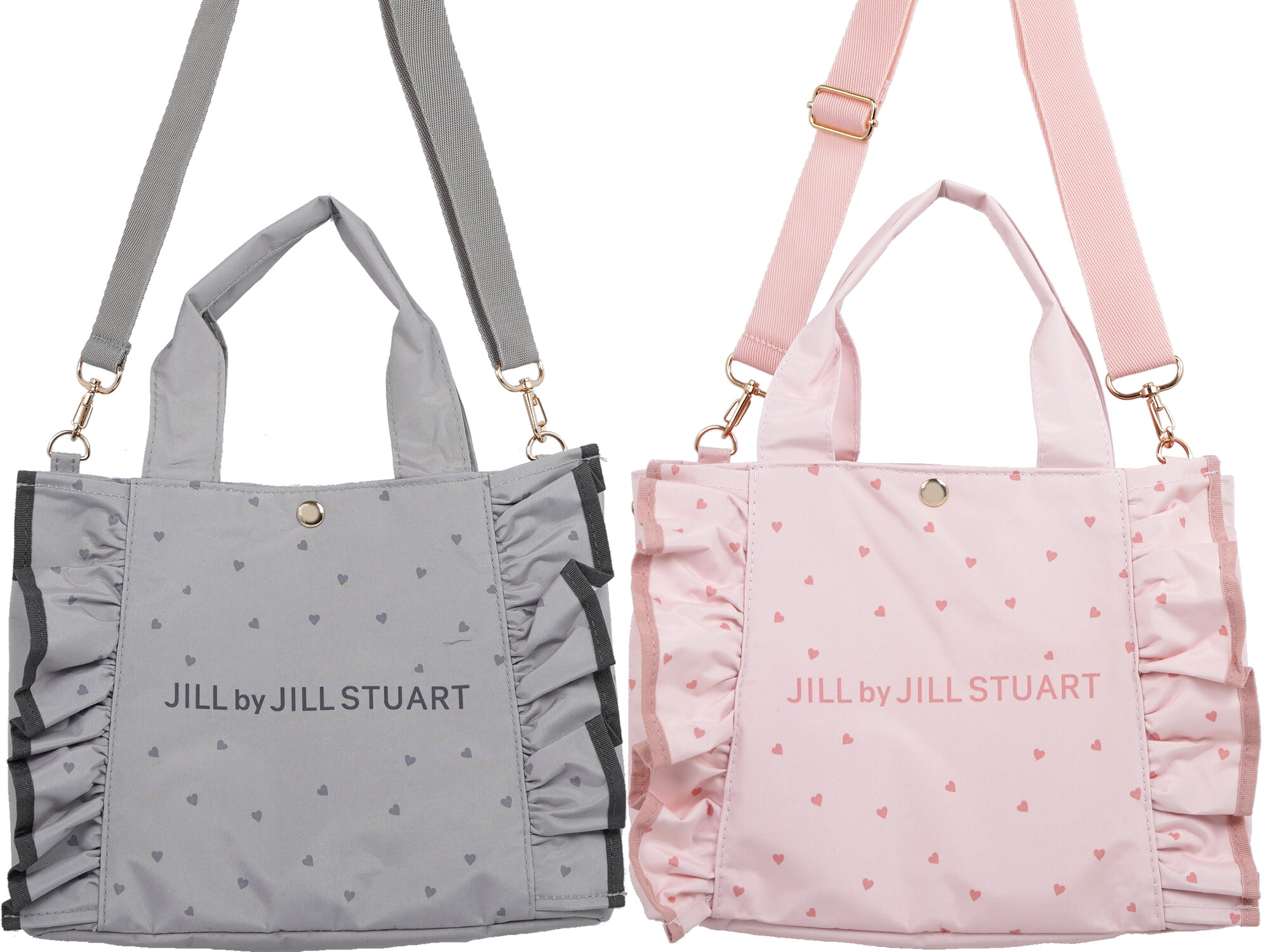 JILL by JILL STUART BOOK ハートフリルバッグ GRAY ver./PINK ver.