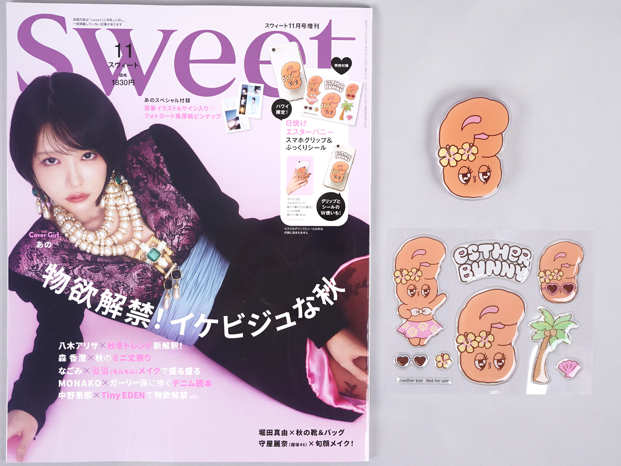永代　エーダイ　グリップキャラクター　スーパースワロー　即日発送 sweet (スウィート) 2026年 11月号増刊 《付録》 ハワイ限定！日焼け