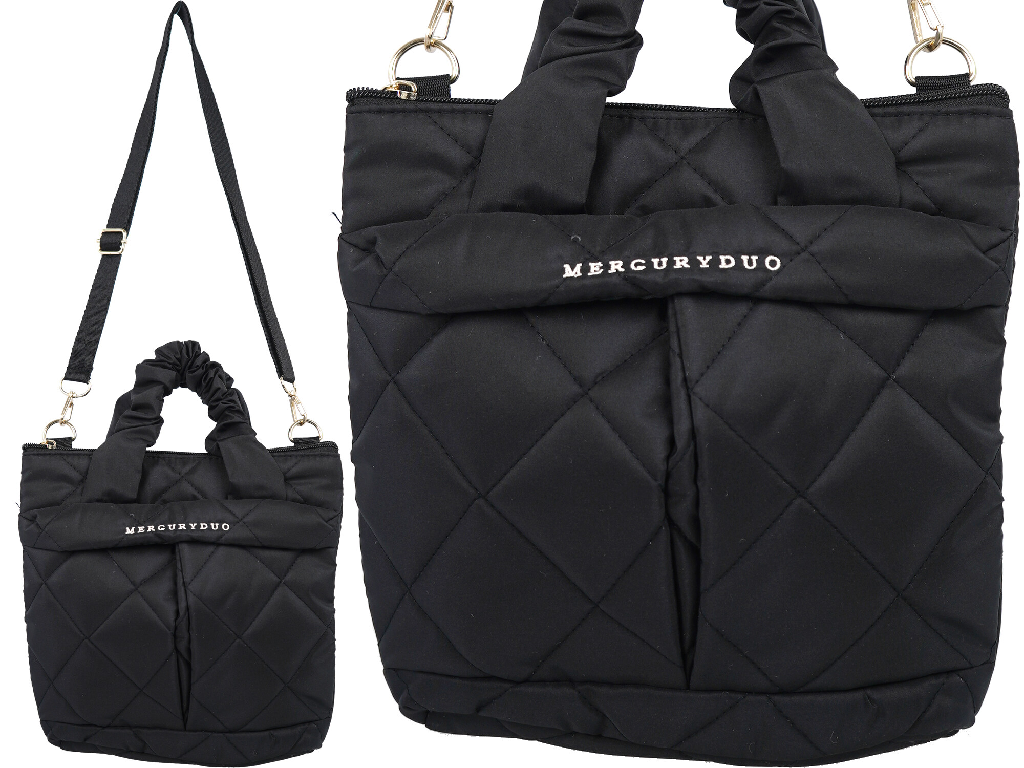 MERCURYDUO 2WAYキルティング ショルダーバッグ BOOK