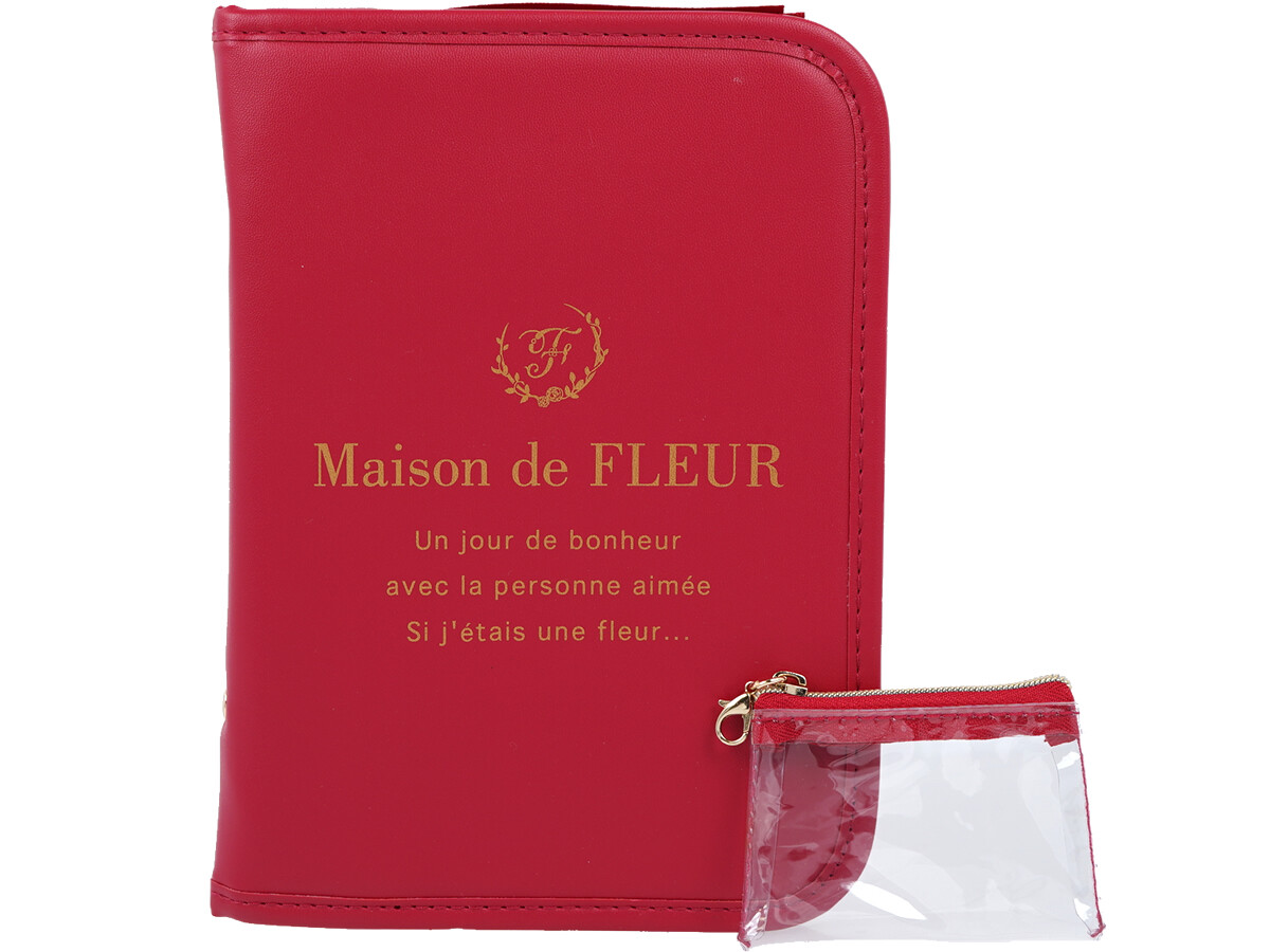 Maison de FLEUR BOOK マルチケース付き RED