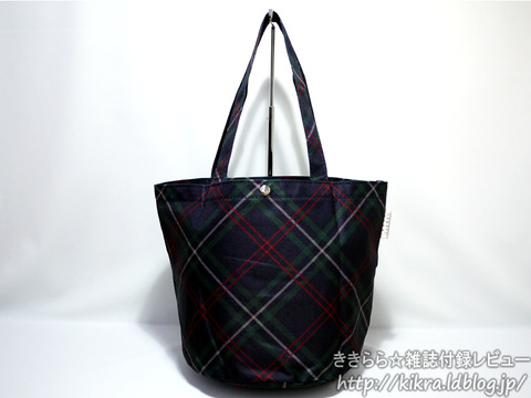 Lowrys Farm ローリーズファーム 大人チェック柄トート With ウィズ 11年 09月号 ブランドコラボ付録の詳細画像