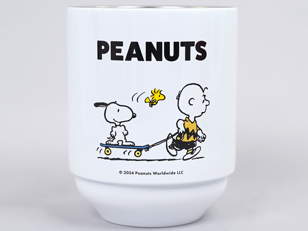 SNOOPY 真空断熱 スタッキングタンブラー BOOK Skateboarding